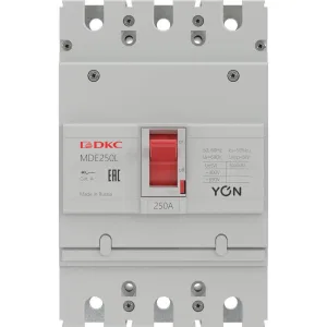 ДКС Авт. выкл. YON MDE250N160 3P 160А 25kA MDE250N160 DKC ДКС Авт. выкл. YON MDE250N160 3P 160А 25kA MDE250N160 DKC