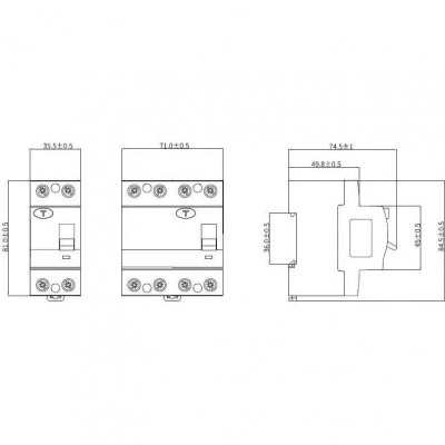 ДКС Устройство защитного отключения УЗО ВДТ YON MAX MDL100, 2P, 100mA, 40A,тип АС MDL100-2P3-40-AC DKC ДКС Устройство защитного отключения УЗО ВДТ YON MAX MDL100, 2P, 100mA, 40A,тип АС MDL100-2P3-40-AC DKC