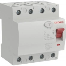 ДКС Селективное устройство защитного отключения УЗО ВДТ YON MAX MDL100, 4P, 100mA, 25A, type A-S MDL100-4P3-25-A-S DKC