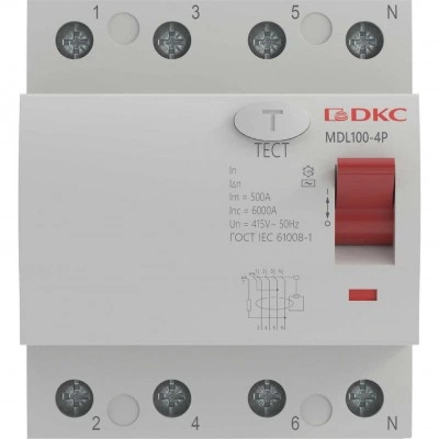 ДКС Устройство защитного отключения УЗО ВДТ YON MAX MDL100, 4P, 300mA, 63A,тип АС MDL100-4P4-63-AC DKC ДКС Устройство защитного отключения УЗО ВДТ YON MAX MDL100, 4P, 300mA, 63A,тип АС MDL100-4P4-63-AC DKC