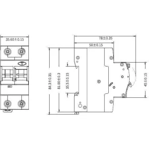 ДКС Автоматический выключатель дифференциального тока YON max типа MDR, 1P+N, 100mA, 50A, хар-ка C, 6kA, тип А MDR63N-1N3C50-A DKC ДКС Автоматический выключатель дифференциального тока YON max типа MDR, 1P+N, 100mA, 50A, хар-ка C, 6kA, тип А MDR63N-1N3C50-A DKC