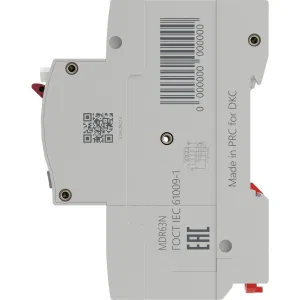 ДКС Автоматический выключатель дифференциального тока YON max типа MDR, 3P+N, 100mA, 25A, хар-ка B, 6kA, тип A MDR63N-3N3B25-A DKC ДКС Автоматический выключатель дифференциального тока YON max типа MDR, 3P+N, 100mA, 25A, хар-ка B, 6kA, тип A MDR63N-3N3B25-A DKC