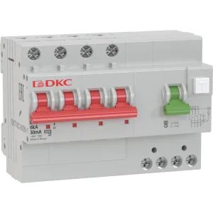 ДКС АВДТ YON MDV63 3P+N 32A C 100mA 6kA тип A MDV63-43C32-A DKC ДКС АВДТ YON MDV63 3P+N 32A C 100mA 6kA тип A MDV63-43C32-A DKC
