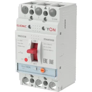 ДКС Авт. выкл. YON MGS125 3P 80-100A 18kA MGS125B-3TAMF0100 DKC ДКС Авт. выкл. YON MGS125 3P 80-100A 18kA MGS125B-3TAMF0100 DKC