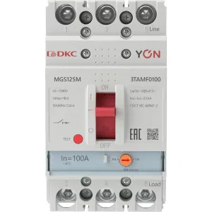 ДКС Авт. выкл. YON MGS125 3P 80-100A 25kA MGS125M-3TAMF0100 DKC ДКС Авт. выкл. YON MGS125 3P 80-100A 25kA MGS125M-3TAMF0100 DKC