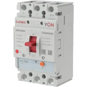 ДКС Авт. выкл. YON MGS160 3P 40-50A 25kA MGS160M-3TAMF0050 DKC ДКС Авт. выкл. YON MGS160 3P 40-50A 25kA MGS160M-3TAMF0050 DKC