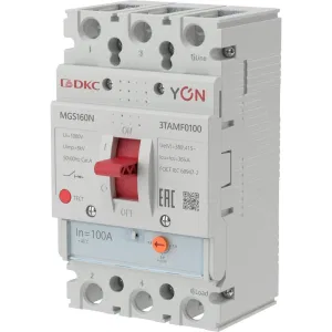 ДКС Авт. выкл. YON MGS160 3P 80-100A 36kA MGS160N-3TAMF0100 DKC ДКС Авт. выкл. YON MGS160 3P 80-100A 36kA MGS160N-3TAMF0100 DKC