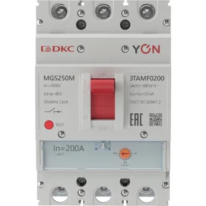 ДКС Авт. выкл. YON MGS250 3P 160-200A 25kA MGS250M-3TAMF0200 DKC ДКС Авт. выкл. YON MGS250 3P 160-200A 25kA MGS250M-3TAMF0200 DKC