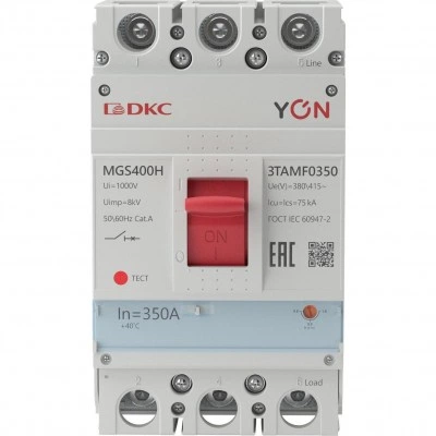ДКС Авт. выкл. YON MGS400 3P 280-350A 75kA MGS400H-3TAMF0350 DKC ДКС Авт. выкл. YON MGS400 3P 280-350A 75kA MGS400H-3TAMF0350 DKC