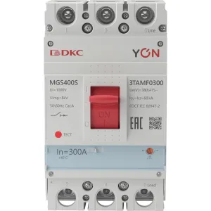 ДКС Авт. выкл. YON MGS400 3P 240-300A 60kA MGS400S-3TAMF0300 DKC ДКС Авт. выкл. YON MGS400 3P 240-300A 60kA MGS400S-3TAMF0300 DKC