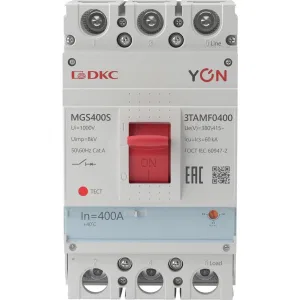 ДКС Авт. выкл. YON MGS400 3P 320-400A 60kA MGS400S-3TAMF0400 DKC ДКС Авт. выкл. YON MGS400 3P 320-400A 60kA MGS400S-3TAMF0400 DKC