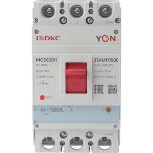 ДКС Авт. выкл. YON MGS630 3P 400-500A 75kA MGS630H-3TAMF0500 DKC ДКС Авт. выкл. YON MGS630 3P 400-500A 75kA MGS630H-3TAMF0500 DKC