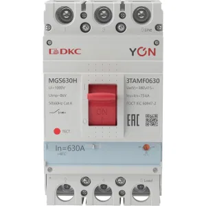 ДКС Авт. выкл. YON MGS630 3P 504-630A 75kA MGS630H-3TAMF0630 DKC ДКС Авт. выкл. YON MGS630 3P 504-630A 75kA MGS630H-3TAMF0630 DKC