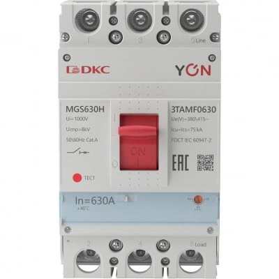 ДКС Авт. выкл. YON MGS630 3P 504-630A 75kA MGS630H-3TAMF0630 DKC ДКС Авт. выкл. YON MGS630 3P 504-630A 75kA MGS630H-3TAMF0630 DKC