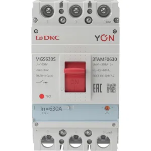ДКС Авт. выкл. YON MGS630 3P 504-630A 60kA MGS630S-3TAMF0630 DKC ДКС Авт. выкл. YON MGS630 3P 504-630A 60kA MGS630S-3TAMF0630 DKC