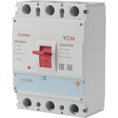 ДКС Авт. выкл. YON MGS800 3P 640-800A 75kA MGS800H-3TAMF0800 DKC
