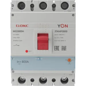 ДКС Авт. выкл. YON MGS800 3P 640-800A 75kA MGS800H-3TAMF0800 DKC ДКС Авт. выкл. YON MGS800 3P 640-800A 75kA MGS800H-3TAMF0800 DKC