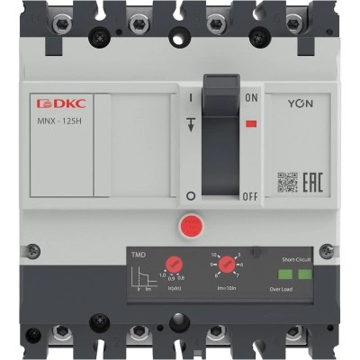 ДКС Авт. выкл. YON pro MNX125H 4P 100A 150kA при AC415V расц. TMD MNX125H4PTMD0100 DKC ДКС Авт. выкл. YON pro MNX125H 4P 100A 150kA при AC415V расц. TMD MNX125H4PTMD0100 DKC