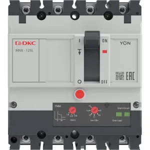 ДКС Авт. выкл. YON pro MNX125L 3N 100A 70kA при AC415V расц. TMM MNX125L3NTMM0100 DKC ДКС Авт. выкл. YON pro MNX125L 3N 100A 70kA при AC415V расц. TMM MNX125L3NTMM0100 DKC