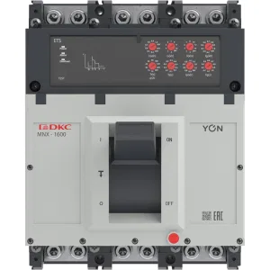ДКС Авт. выкл. YON pro MNX1600H 3P 1000A 100kA при AC415V расц. ETS MNX1600H3PETS1000 DKC ДКС Авт. выкл. YON pro MNX1600H 3P 1000A 100kA при AC415V расц. ETS MNX1600H3PETS1000 DKC