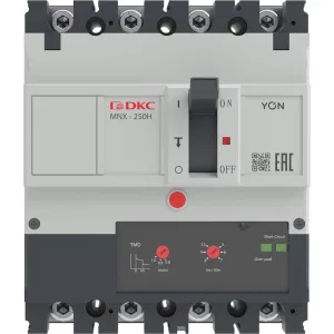 ДКС Авт. выкл. YON pro MNX250H 4P 250A 150kA при AC415V расц. TMD MNX250H4PTMD0250 DKC ДКС Авт. выкл. YON pro MNX250H 4P 250A 150kA при AC415V расц. TMD MNX250H4PTMD0250 DKC