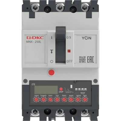 ДКС Авт. выкл. YON pro MNX250L 3P 250A 70kA при AC415V расц. ETE MNX250L3PETE0250 DKC ДКС Авт. выкл. YON pro MNX250L 3P 250A 70kA при AC415V расц. ETE MNX250L3PETE0250 DKC