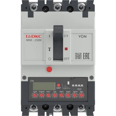 ДКС Авт. выкл. YON pro MNX250M 3P 250A 100kA при AC415V расц. ETA MNX250M3PETA0250 DKC ДКС Авт. выкл. YON pro MNX250M 3P 250A 100kA при AC415V расц. ETA MNX250M3PETA0250 DKC