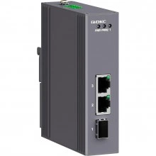 ДКС Промышленный медиаконвертер, 3-х портовый, 1х100Base-X SFP слот,2х10/100Base-T(X) портов RJ45, 12-48В DC/18-30В AC, с резервированием N1100-1SFP2T-P2 DKC