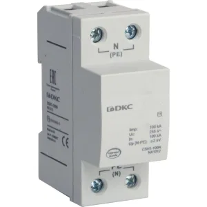 ДКС УЗИП, класс I, 1-полюсный, N-PE, 100кА NX1012 DKC ДКС УЗИП, класс I, 1-полюсный, N-PE, 100кА NX1012 DKC