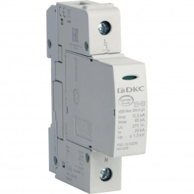ДКС УЗИП, класс I+II, 1-полюсный, L-N, 12,5кA NX1211 DKC ДКС УЗИП, класс I+II, 1-полюсный, L-N, 12,5кA NX1211 DKC
