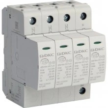 ДКС УЗИП, класс I+II, 4-полюсный, L1-L2-L3-N, 12,5кA NX1241 DKC