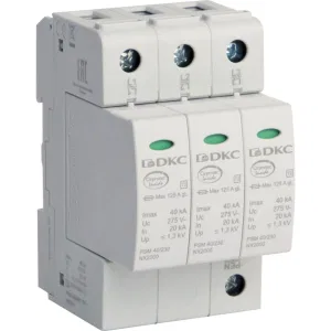ДКС УЗИП, класс II, 3-полюсный, L1-L2-L3-PEN, 40кА NX2031 DKC ДКС УЗИП, класс II, 3-полюсный, L1-L2-L3-PEN, 40кА NX2031 DKC