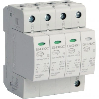 ДКС УЗИП, класс II, 4-полюсный, L1-L2-L3-N-P, 40кА NX2041 DKC ДКС УЗИП, класс II, 4-полюсный, L1-L2-L3-N-P, 40кА NX2041 DKC