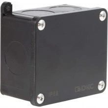 ДКС Коробка индустриальная 87х75х45 мм, IP68 с гладкими стенками, черная P68M2514 DKC