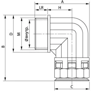 ДКС Муфта 90 грд. труба-коробка DN 48 мм, М50х1,5, полиамид, цвет черный PAN48M50N DKC ДКС Муфта 90 грд. труба-коробка DN 48 мм, М50х1,5, полиамид, цвет черный PAN48M50N DKC