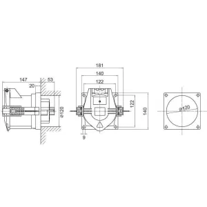 ДКС Розетка панельная PSS IP67 160A 3P+E+N 690В PSS656-160-69 DKC ДКС Розетка панельная PSS IP67 160A 3P+E+N 690В PSS656-160-69 DKC