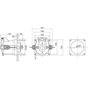 ДКС Розетка панельная PSS IP67 200A 3P+E+N 690В PSS656-200-69 DKC ДКС Розетка панельная PSS IP67 200A 3P+E+N 690В PSS656-200-69 DKC