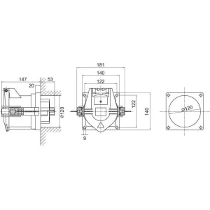 ДКС Розетка панельная PSS IP67 250A 3P+E+N 690В PSS656-250-69 DKC ДКС Розетка панельная PSS IP67 250A 3P+E+N 690В PSS656-250-69 DKC