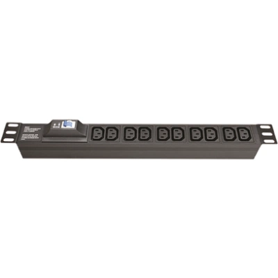 ДКС Блок распределения питания (PDU) 19" 10A с автоматом 1P, Вых:8 C13, Вх:C14 R519IEC8CBC14 DKC