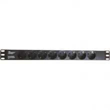 ДКС Блок распределения питания (PDU) 19" 16A, Вых:8 Schuko, Вх:Schuko R519SH8 DKC