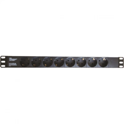 ДКС Блок распределения питания (PDU) 19" 16A, Вых:8 Schuko, Вх:Schuko R519SH8 DKC