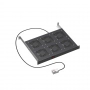 ДКС Вентиляторный модуль 19", 6 вентиляторов с термостатом, RAL9005 R519VSIT6FTB DKC