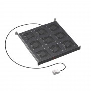 ДКС Вентиляторный модуль 19", 9  вентиляторов с термостатом, RAL9005 R519VSIT9FTB DKC