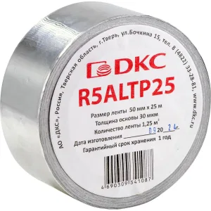 ДКС Алюминиевая лента для теплоизоляции, ширина 50 мм, длина 25 м R5ALTP25 DKC ДКС Алюминиевая лента для теплоизоляции, ширина 50 мм, длина 25 м R5ALTP25 DKC