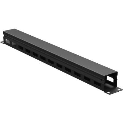 ДКС Организатор кабельный с крыш/отв 19" 1U, 40 мм RAL9005 R5CP1941HEB DKC