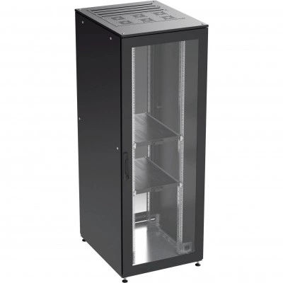 ДКС Шкаф собранный напольный 19'' IT-CQE, 42U 600х1200 двери перф/перф, RAL 9005 R5DC4262PFB DKC