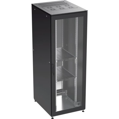 ДКС Шкаф собранный напольный 19'' IT-CQE, 47U 600х1000 двери стекло/сплошная, RAL 9005 R5DC4761GSB DKC