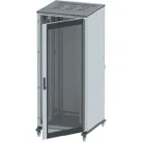 ДКС Шкаф разобранный напольный 19'' IT-CQE 38U 600х1800х600, двери стекло/сплошная, RAL7011/7035 R5IT3866GS DKC