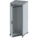 ДКС Шкаф разобранный напольный 19'' IT-CQE 47U 600х2200х600, двери стекло/сплошная, RAL7011/7035 R5IT4766GS DKC