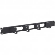 ДКС Организатор кабельный с отверстиями 4 кольца, 19" 1U, RAL9005 R5PCF191HEB DKC